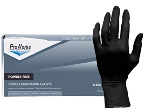 Nitrile Gloves Black Powder Free 5 Mil